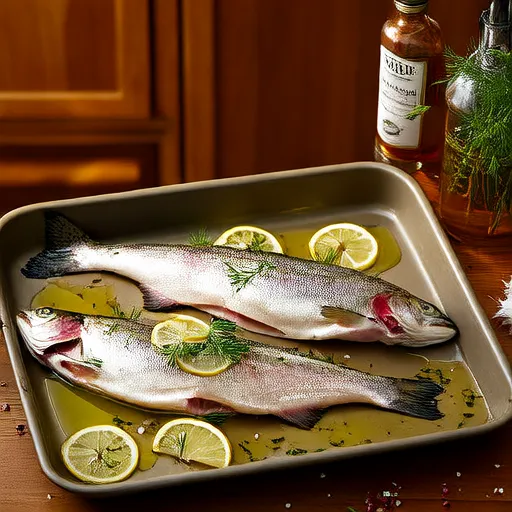 Baked Fresh Rainbow Trout