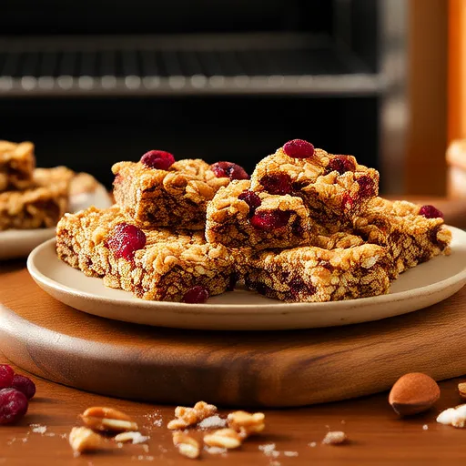 Barrette di Granola ai Mirtilli e Noci