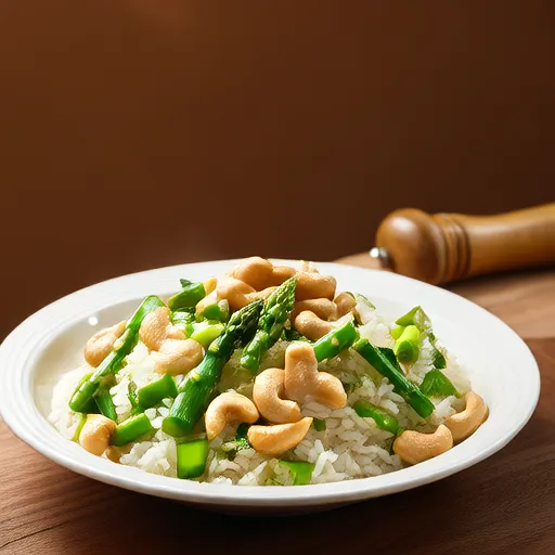 Asparagus Cashew Rice Pilaf