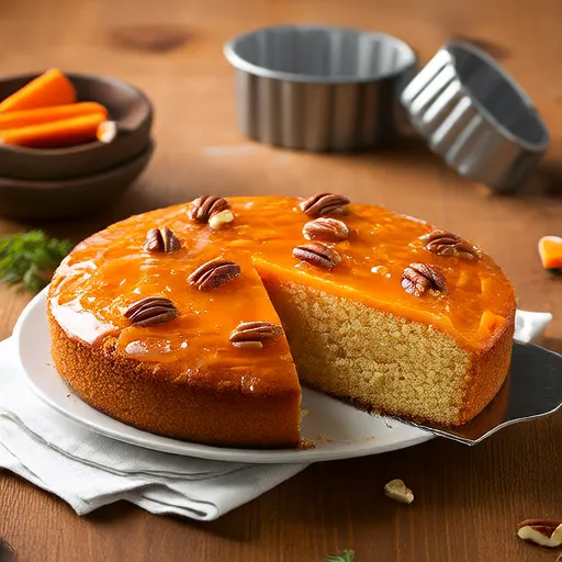 Glasierte Karotten-Snack-Torte