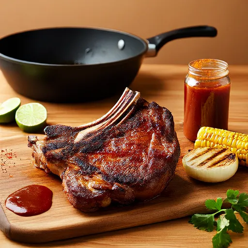 Sous Vide Maple Chipotle BBQ Pork Chops