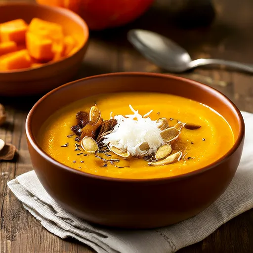 Zuppa di Zucca con Latte di Cocco