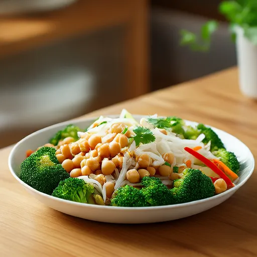 Bulgursalat mit Gemüse und Kichererbsen