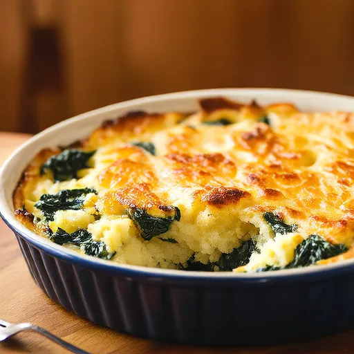 Purê de Batatas com Espinafre da Sally