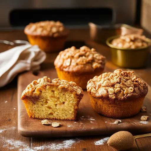 Pumpkin Apple Streusel Muffins