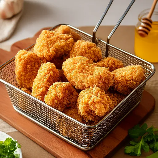 Tiras de pollo en freidora de aire