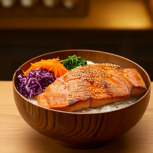 照烧鲑鱼饭碗