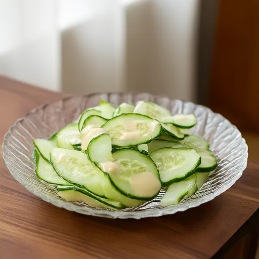 Tranches de Concombre à la Crème