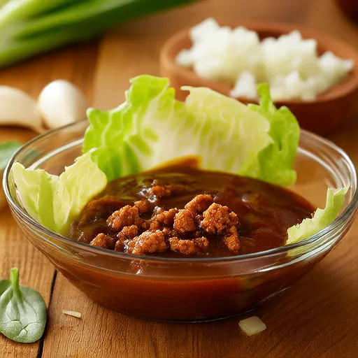 碎火鸡肉生菜卷