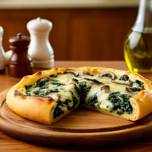 Spinat- und Pilzfrittata