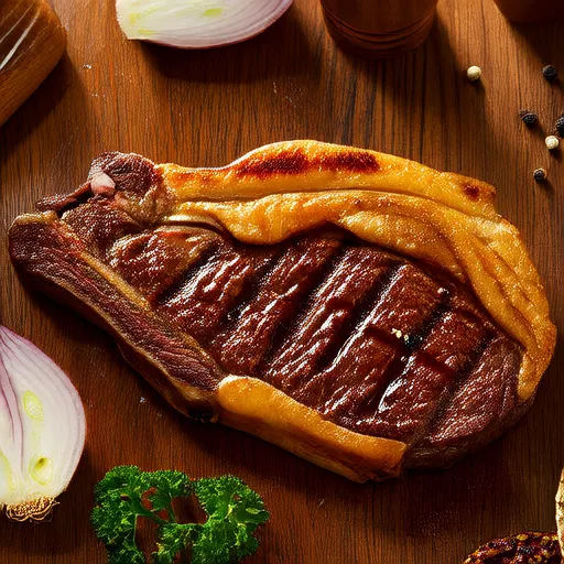 Filete plano con reducción de vinagre balsámico