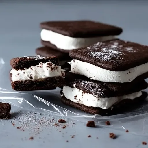 Sandwich 'gelato' surgelati ai biscotti graham al cioccolato