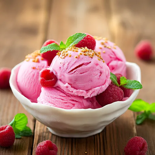 ไอศกรีมราสเบอร์รี่