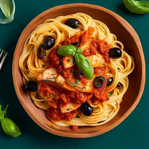 Fettuccine de Atún Neapolitano