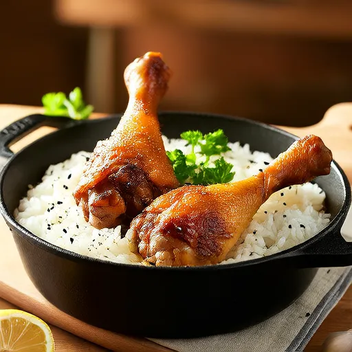 Casseruola di pollo al limone e riso