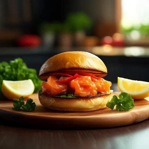 Fresh Salmon Burgers in the Air Fryer