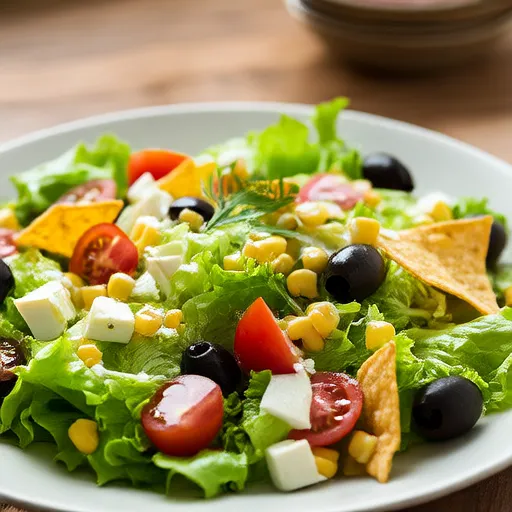 Salade de tacos végétarienne de la famille Huke
