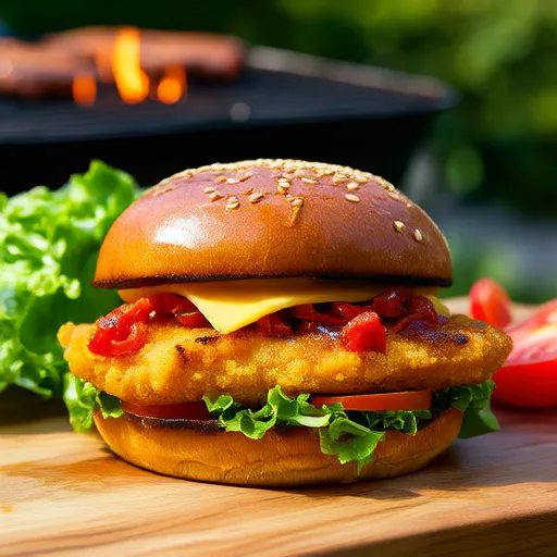 Grilled Chicken Burgers