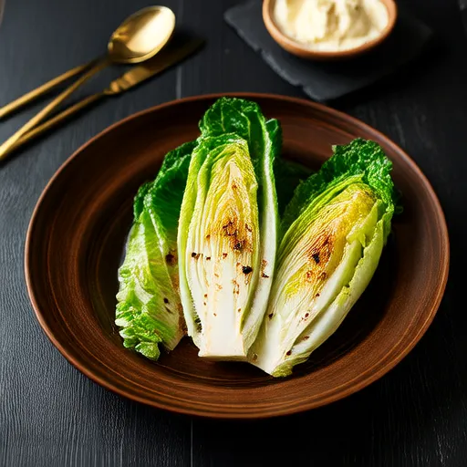 Grilled Hearts of Romaine