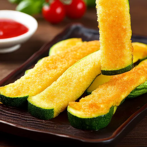 Baked Panko-Breaded Zucchini Fries