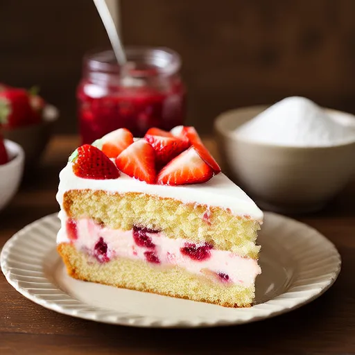 Strawberry Blender Cake