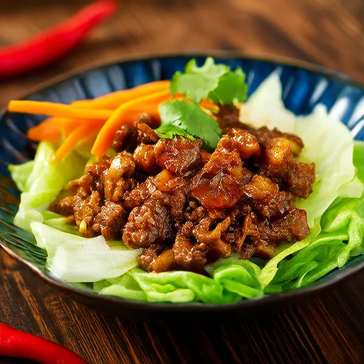 Wraps de chou farcis au bœuf haché, style asiatique