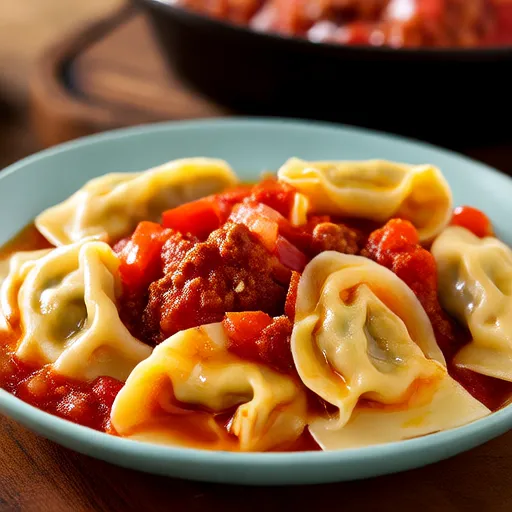 Tortellini mit Wurst und Paprika