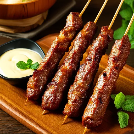 Spiced Harissa Beef-and-Lamb Koftas