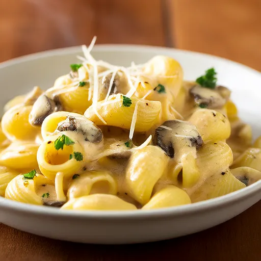 Cremige Pilz-Tortellini Alfredo