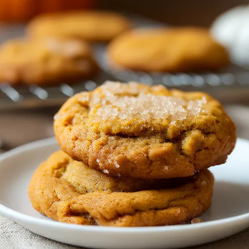 Pumpkin Spice Soft Sugar Cookies