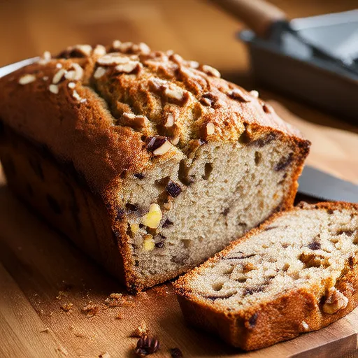 Pan de Plátano con Azúcar Moreno y Nueces I