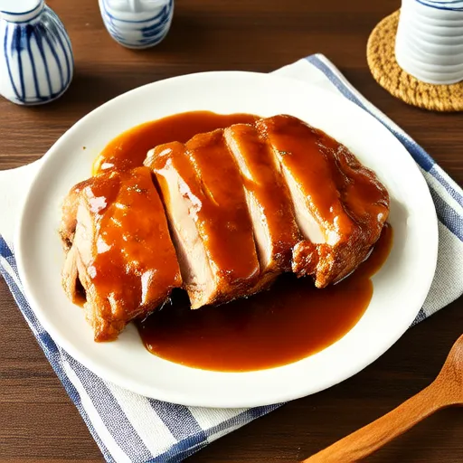 烤箱烤制鸡肉照烧