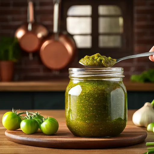हरा टमाटर चटनी