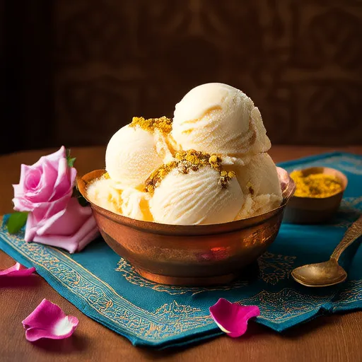 Bastani (Saffron and Rose Ice Cream)