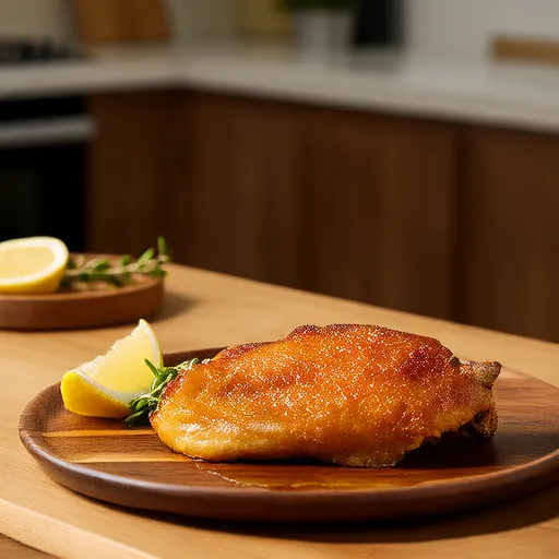 Dada Ayam Sous Vide dengan Lemon dan Herbs
