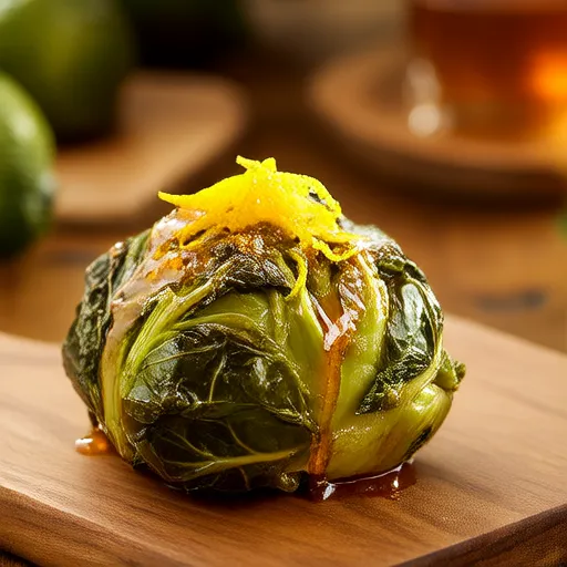 Orangen-Honig-Glasur für Rosenkohl