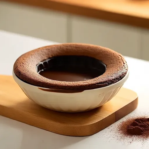 Pastel de chocolate fácil en el microondas