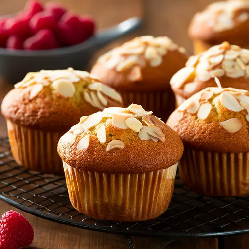 Rhubarb Almond Muffins