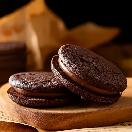 Galletas Sándwich de Doble Chocolate