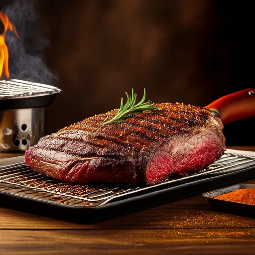 Prime Rib Roast on Charcoal Grill