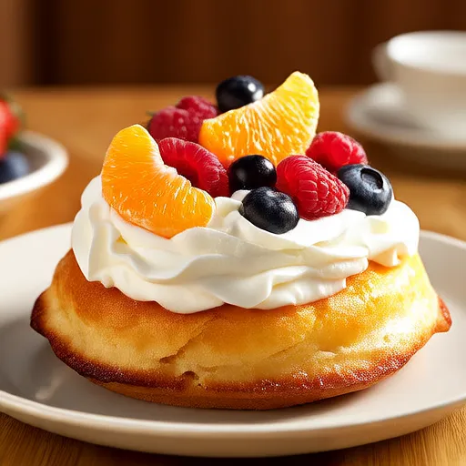 Pavlova de Naranja y Frutos Rojos