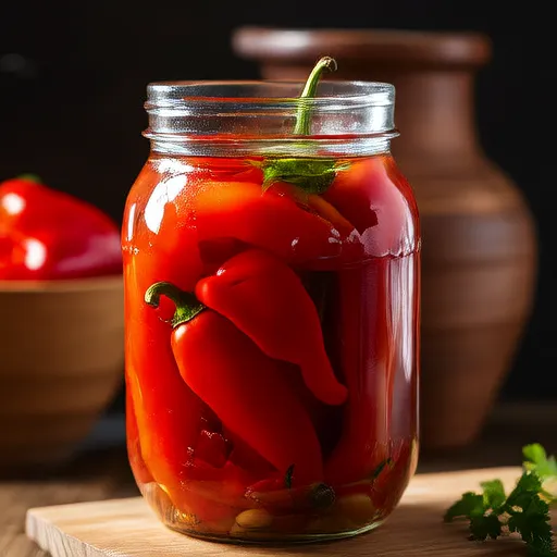 Poivrons marinés