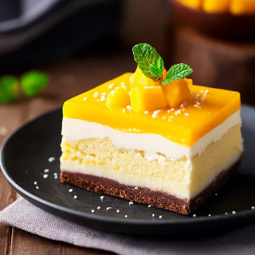 Gâteau Mousseline à la Mangue et au Chocolat Blanc