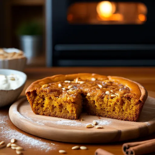Blondies de Abóbora com Caramelo