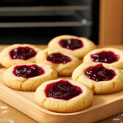 Kue Cap Jempol Raspberry
