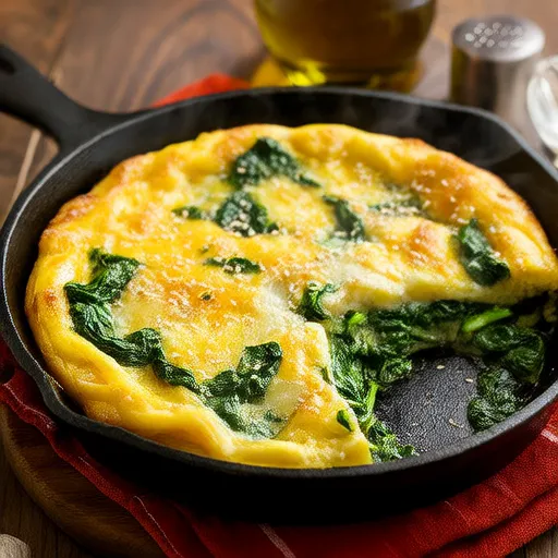 Frittata de Espinafre e Batata