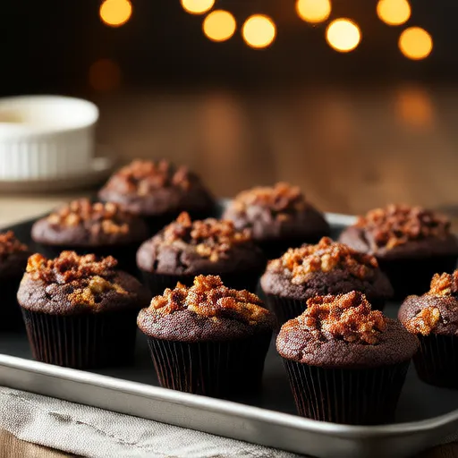 Dark Chocolate Bacon Cupcakes