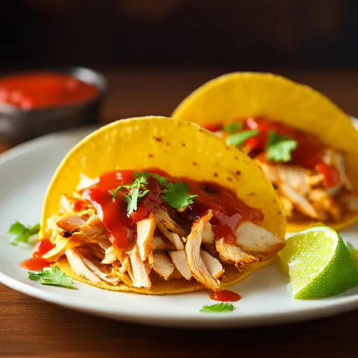 Tacos de Poulet Effiloché Goya