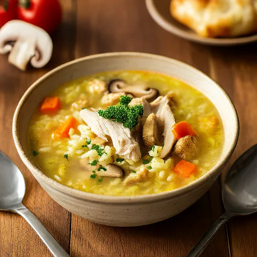 Sopa Cacciatore de Frango Robusta com Arroz