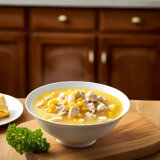 Zuppa di Pollo e Mais